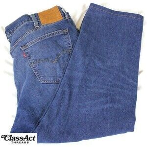 Levis Jeans Mens Blue 541 Athletic Stretch Dark Wash Denim Tag Sz 40X30 (40X26)